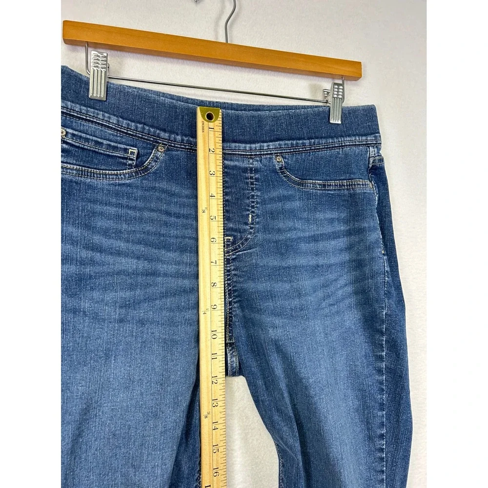 Levi Strauss Signature Gold Pull On Skinny Jeans Women Blue Wash Stretch 30/30‎